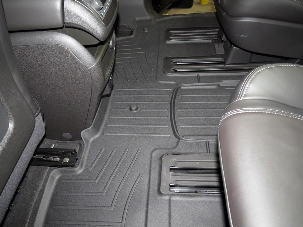 WeatherTech 2nd and 3rd Row Rear Auto Floor Mat - Black ... WeatherTech 2nd and 3rd Row Rear Auto Floor Mat - Black ...