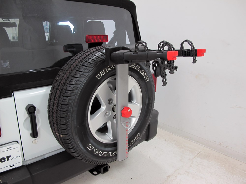2016 Jeep Wrangler Yakima SpareTime 2 Bike Carrier Spare Tire Mount