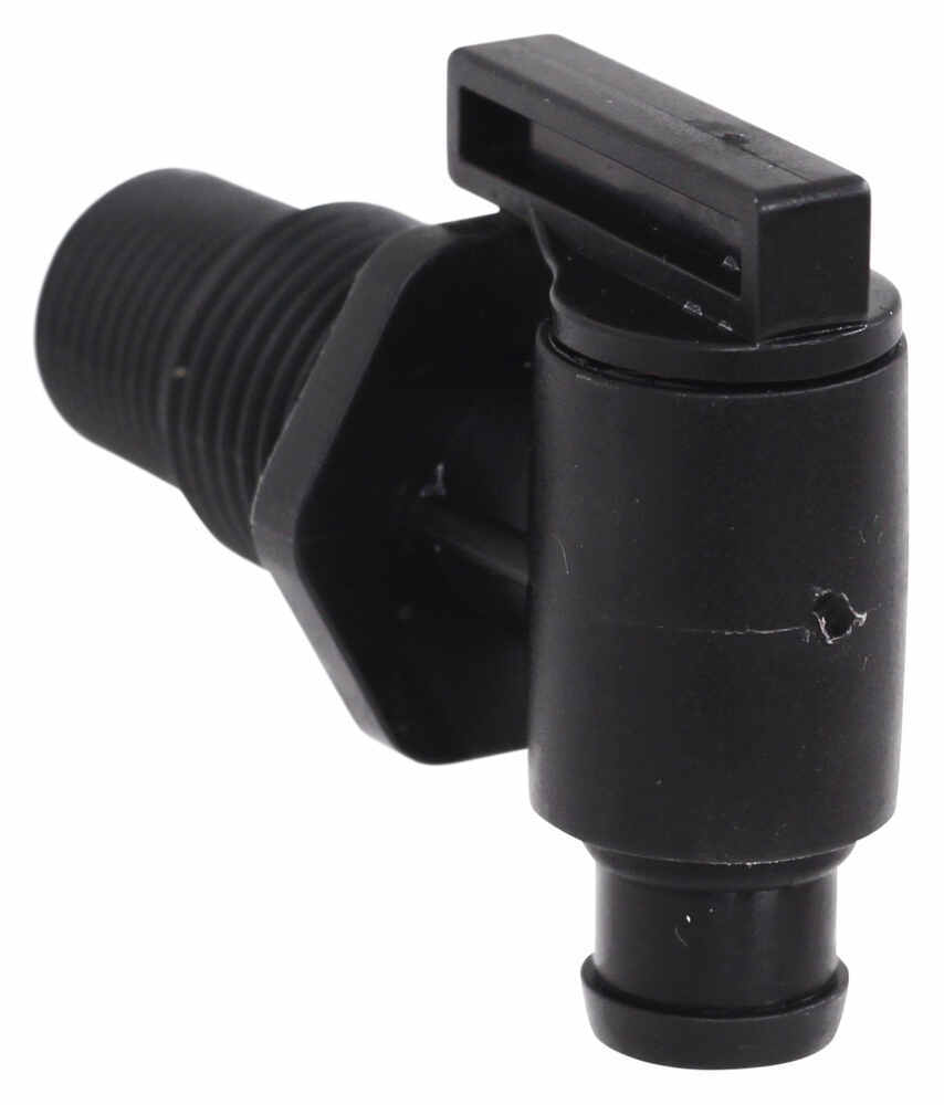 Valterra Universal Threaded Drain Valve for RVs Black Valterra RV