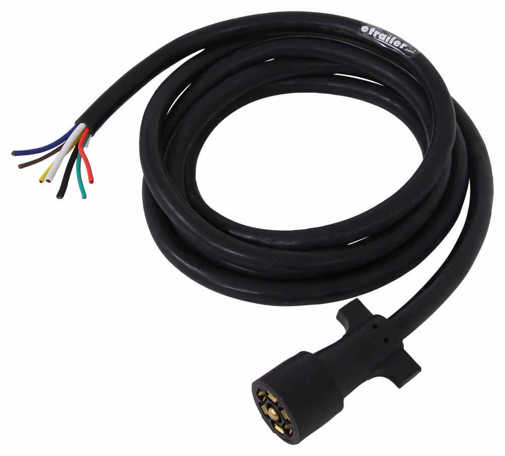 Mighty Cord 7-Way RV-Style Trailer Connector w/ Molded Cable - Trailer