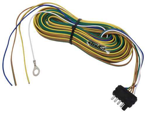 25 Ft Boat Trailer /"Y/" Wishbone Wiring Harness Set with Flat 4 Way Connector