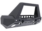 Aries TrailChaser Front Bumper - Aluminum - Angular Bull Bar - Black