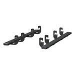 Aries NovaTrac Running Boards - 6" Wide - Black Powder Coat Steel - 91" Long