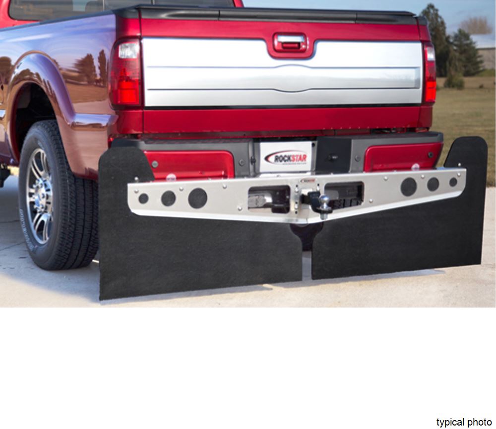 Access Rockstar 2XL Custom Mud Flaps w/ Heat Shield - 42" Wide - Diamond Plate Access Mud Flaps A10200222
