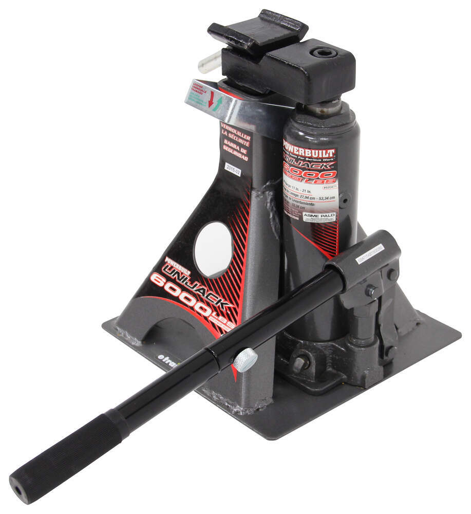Powerbuilt Unijack Bottle Jack with BuiltIn Jack Stand 21" Lift