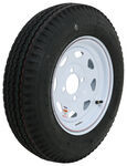 Kenda 5.30-12 Bias Trailer Tire with 12" White Wheel - 4 on 4 - Load Range C