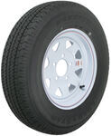 Karrier ST175/80R13 Radial Trailer Tire with 13" White Wheel - 5 on 4-1/2 - Load Range D