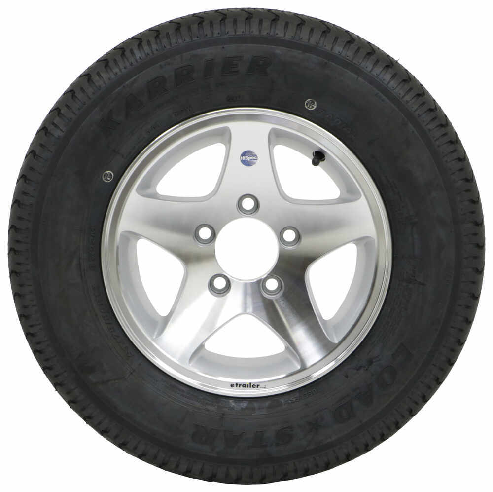 Karrier ST175/80R13 Radial Trailer Tire with 13" Aluminum ...