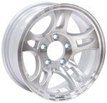 Americana Aluminum Trailer Wheel - Split Spoke - 14" x 5-1/2" Rim - 5 on 4-1/2"
