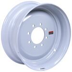Hub-Piloted Solid Center Wheel w +0.19" Offset - 17-1/2" x 6-3/4" - 8 on 6-1/2 - Gray