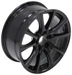 Aluminum Contour Series Black Machined Trailer Wheel - 17" x 7-1/2" Rim - 5 on 4-1/2