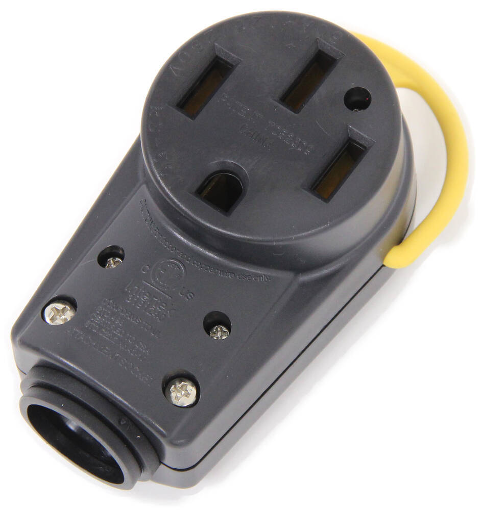 Arcon Replacement RV Power Adapter Receptacle w/ Folding ... wiring diagram for 50 amp rv cord 