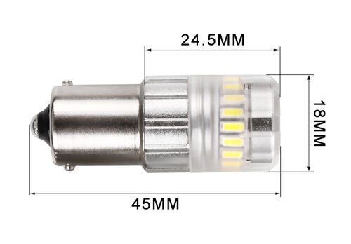 ARC 3116W Eco 1156 LED Bulb Dimensions