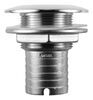 Attwood Short-Length Thru-Hull Fitting in Stainless Steel.