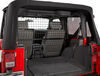 Bestop vehicle pet barrier in back of Jeep.