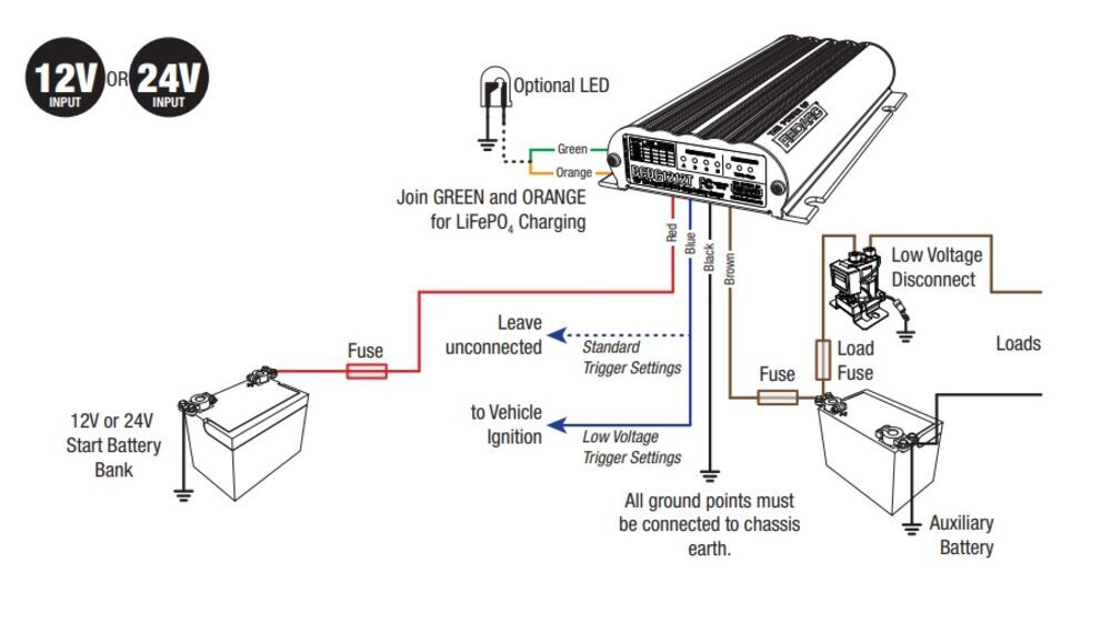 REDARC BCDC Wiring Diagram Common Ground Installation 49 OFF
