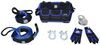 Bulldog Winch 7 piece rigging kit in blue. 