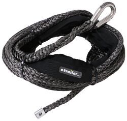 3//16/" x 50/' 5800LBS Synthetic Winch Rope Black for most car SUV ATV Truck Boat
