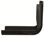 B&B Front Corner Trim Cover for 5th Wheels - Left Hand - Black