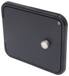 B&B RV Multi-Purpose Hatch w/ Key Lock, Flush Solid Back - Black