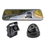 Brandmotion FullVUE Digital Rear View Mirror with AHD Cargo and Backup Cameras - Universal