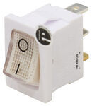 Replacement Rocker Switch for B&B RV Nautilus Panels - 1A - 12V - Red LED - White