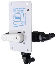 B&B RV Winterizing Diverter Valve and Plate Assembly.