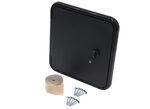 B&B RV Fuel Hatch w/ Thumb Lock - Large - Black