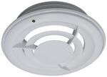 B&B RV Ceiling Vent w/ Air Diffuser - 7" Diameter - Polar White