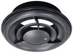 B&B RV Ceiling Vent w/ Air Diffuser - 7" Diameter - Black