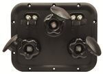 B&B Titus T1 RV Panel - City - Tank Fill - Flush or Winterize - 4-Coax