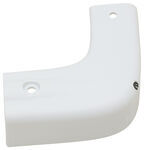 B&B Top Rear Corner Trim Cover for RV Seam - Right Hand - Fiji White
