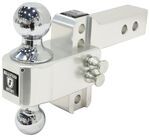 BulletProof Hitches Aluminum Adjustable 2-Ball Mount - 2" Hitch - 2" Drop/Rise - 14K