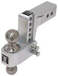 BulletProof Aluminum Hitch w/ Stainless Dual Ball for 2-1/2" Hitch - 4" Drop/Rise - 14K