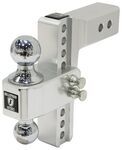 BulletProof Hitches Aluminum Adjustable 2-Ball Mount - 2-1/2" Hitch - 6" Drop/Rise - 14K