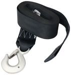 Curt Hand Winch Strap with Hook - 23' x 2-3/8" - 4,800 lbs