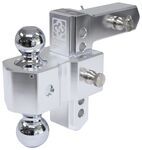 Curt Alumalite Aluminum Adjustable 2-Ball Mount - 2" Hitch - 5-1/2" Drop - 12.5K