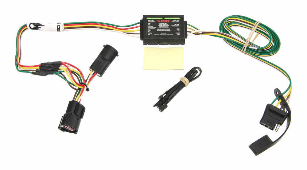 curt t connector vehicle wiring harness with 4 pole flat trailercurt t connector vehicle wiring harness with 4 pole flat trailer connector curt custom fit vehicle wiring c55325