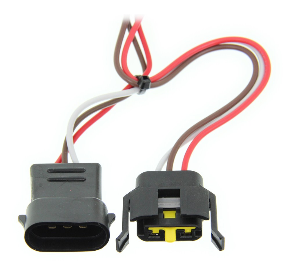 Curt T-Connector Vehicle Wiring Harness with 4-Pole Flat Trailer Connector 4 Flat