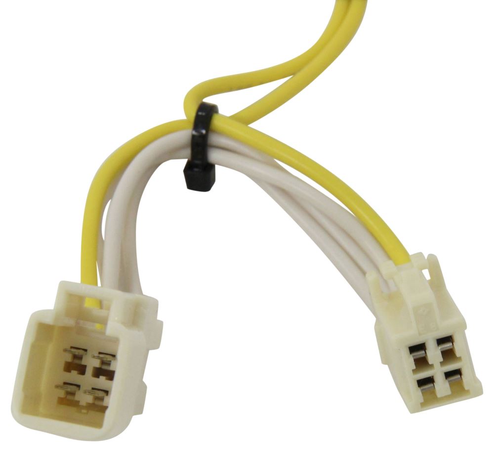 Curt T-Connector Vehicle Wiring Harness with 4-Pole Flat Trailer Connector Curt Custom Fit Vehicle Wiring C56261