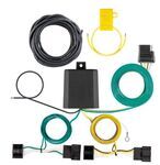 Curt T-Connector Vehicle Wiring Harness with 4-Pole Flat Trailer Connector