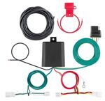 Curt T-Connector Vehicle Wiring Harness with 4-Pole Flat Trailer Connector