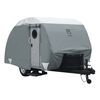 Classic Accessories PolyPro III Deluxe RV Cover for Teardrop Trailers in Gray.