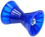 Caliber 4" V-Type Bow Roller Assembly with Bells - PVC - Blue