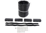 Caliber Bunk Wrap Kit for 2x6 Boat Trailer Guides - 16' Long - Black