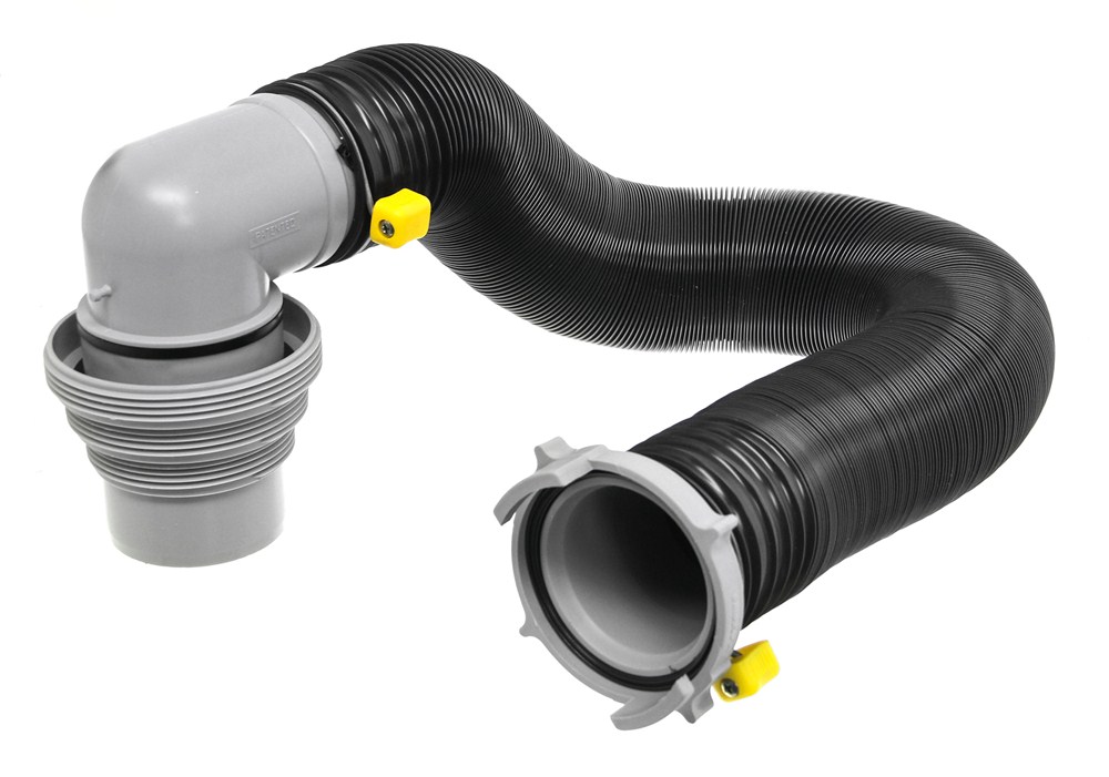 Easy Slip RV Sewer Hose w/ Pre-Attached Bayonet and Elbow