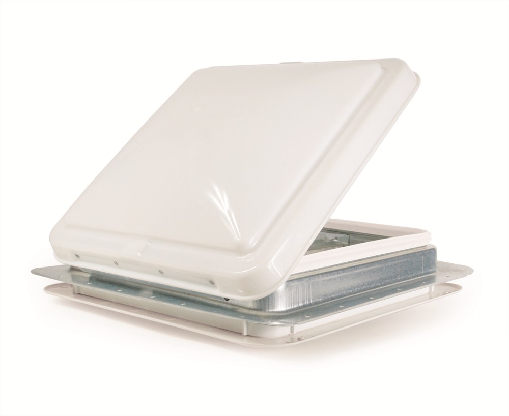 Camco RV or Trailer Roof Vent - Manual - 14" x 14" - White Camco RV