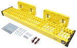 Carr MAXgrip Flip Step for Trailer w/ LED Lights - Flat Mount - High-Vis Yellow - 36" Wide