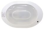 12V LED RV Dome Light - Single - 5-7/8" Long x 3-3/4" Wide - White