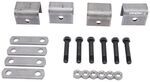 Single-Axle Trailer Hanger Kit for Double-Eye Springs - 3-1/4" Front, 1-1/4" Rear
